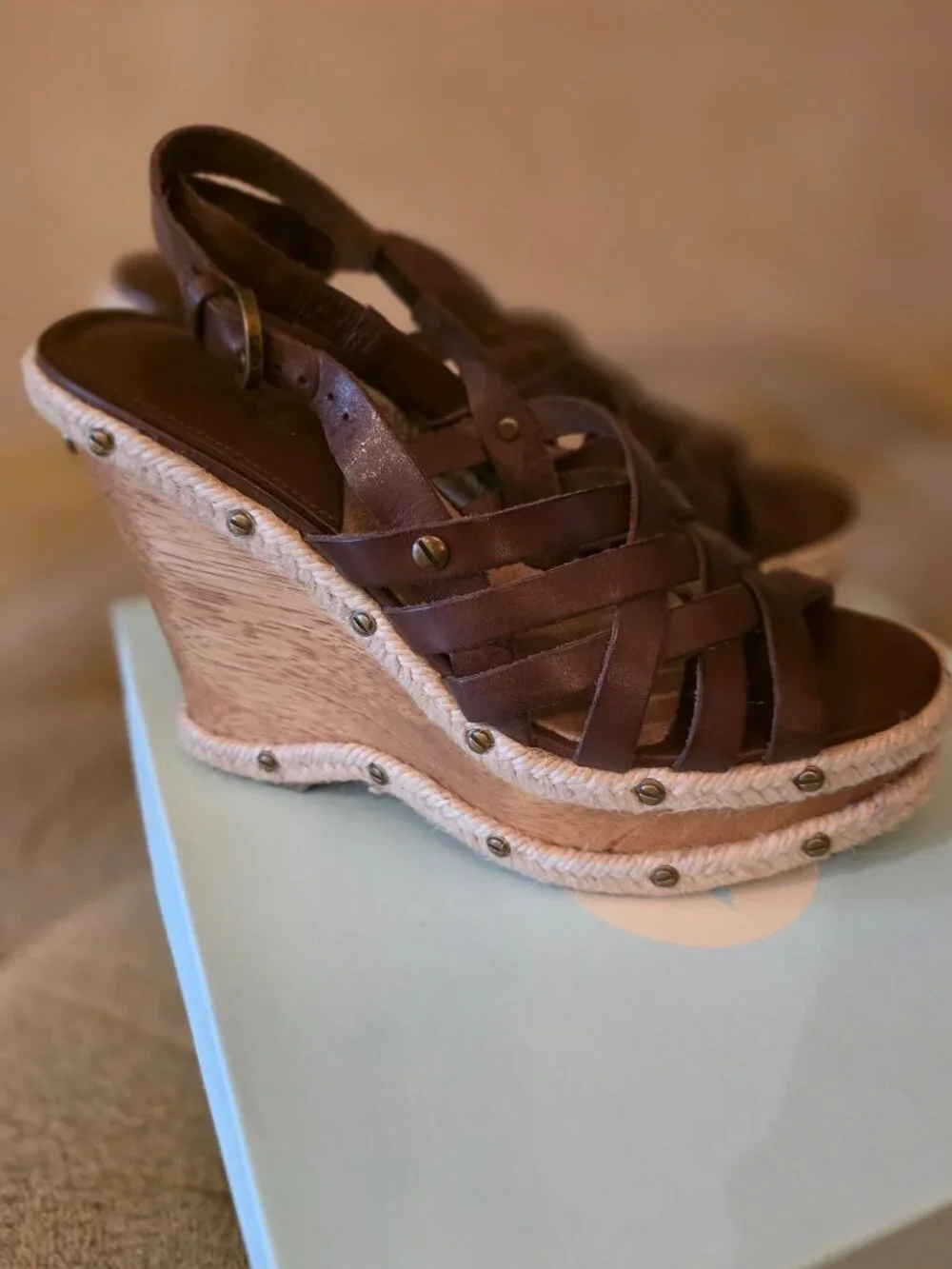 MICHAEL Michael Kors Brown Wedge Sandals
